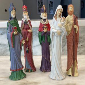 Nativity figures set, 10 inches tall